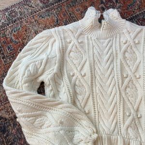 Zara cable knit White Sweater - sold out!